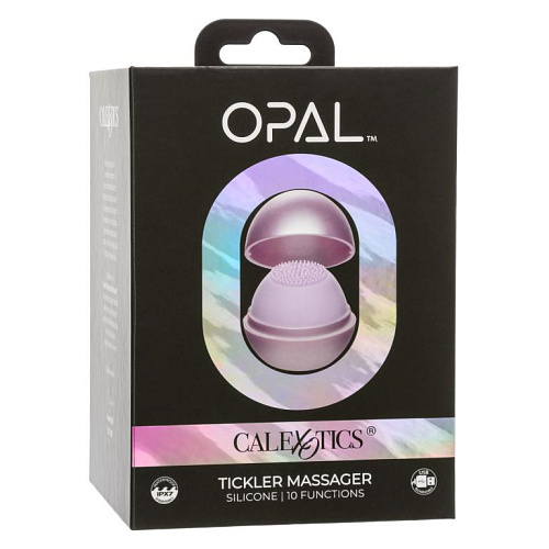 Мини-вибратор для клитора CalExotics Opal с щетинками, фиолетовый