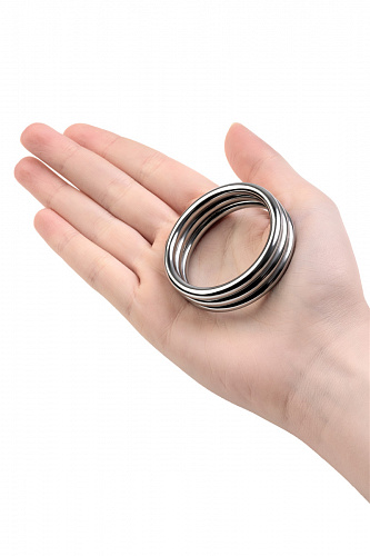 Металлическое эрекционное кольцо Toyfa Metal, диам. 4.5 см