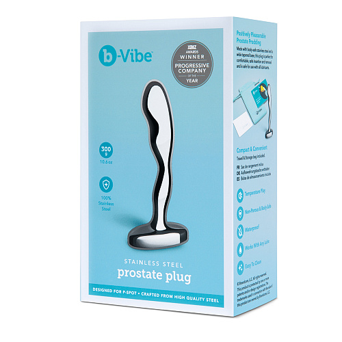 Стальной анальный стимулятор Stainless Steel Prostate Plug