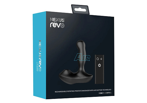 Массажер с ротацией и вакуумной стимуляцией промежности Nexus Revo Air