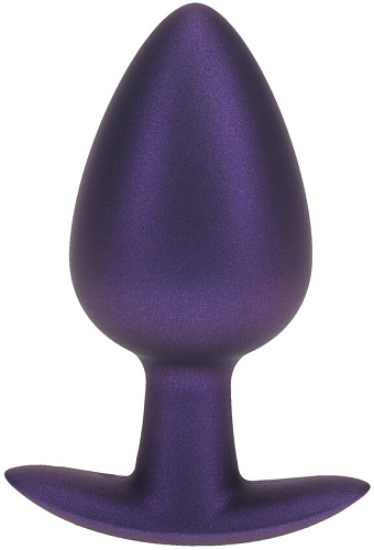 Силиконовая анальная пробка Shots, L, фиолетовая