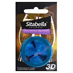 Презерватив-насадка с маленькими усиками и ароматом Sitabella 3D Шампанское Торжество, 1 шт
