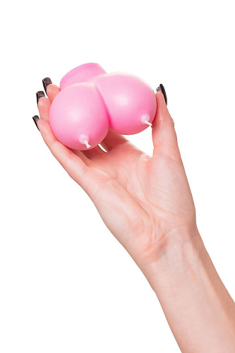 Сувенирная свеча Pecado BDSM Сиськи, розовая