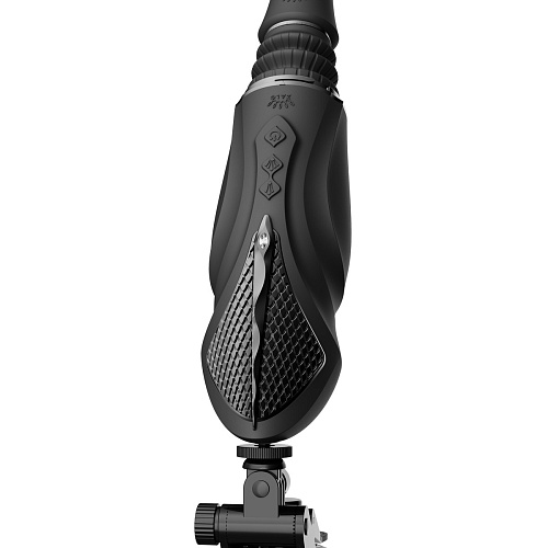 Компактная секс-машина с&nbsp;функцией нагрева, двумя насадками и&nbsp;присоской Zalo SESH, черная