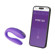 Вибромассажер с ДУ We-Vibe Sync Go, фиолетовый