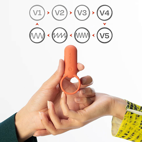 Эрекционное виброкольцо Tenga paiRING, лайм