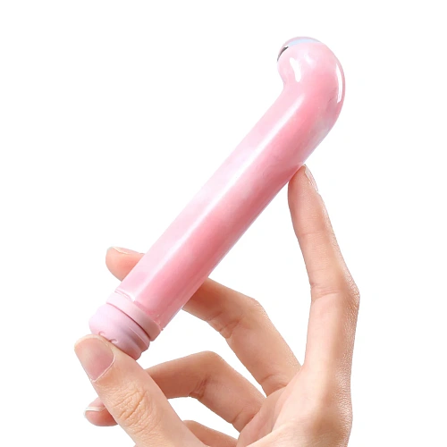 Стеклянный мини-вибратор BeYourLover Magic Cane, розовый