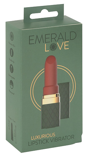 Мини-вибратор в виде помады Emerald Love Luxurious