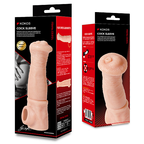 Конская насадка на&nbsp;член Cock Sleeve, размер&nbsp;L
