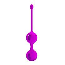 Вагинальные шарики со смещенным центром тяжести Pretty Love Kegel Tighten Up II, фиолетовые