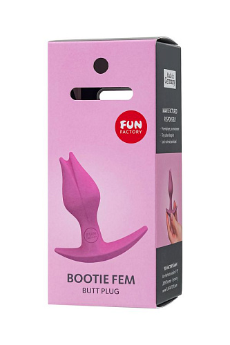 Анальная втулка для ношения Fun Factory Bootie Fem, диам. 2.9 см, розовая