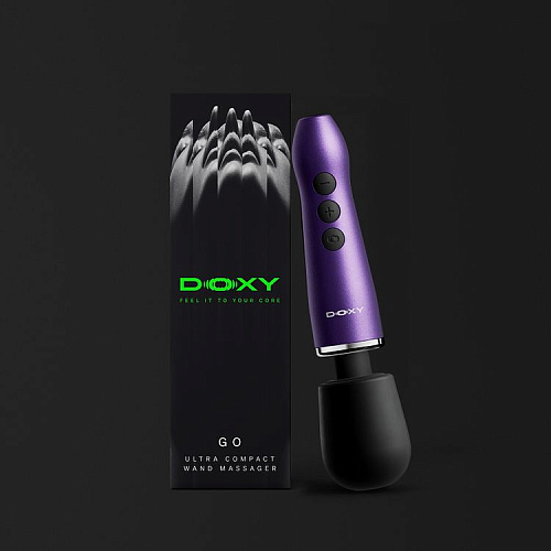 Мощный вибромассажер Doxy Go&nbsp;2.0, фиолетовый