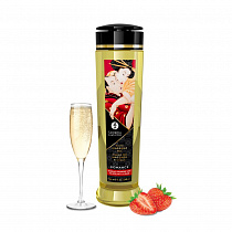 Массажное масло Shunga Sparkling Strawberry Wine 240 мл