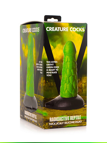 Фаллоимитатор Radioactive Reptile, 19 см