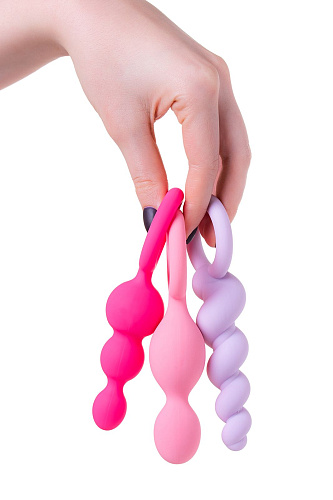 Набор анальных плагов Satisfyer Booty Call, цветной
