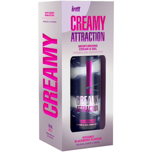 Увлажняющий крем-гель для тела Creamy Attraction с ароматом ежевики, 100 мл
