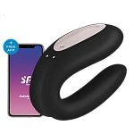 Вибромассажер с ДУ Satisfyer Double Joy, черный