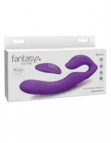 Вибрострапон с ДУ Fantasy For Her Her Ultimate Strapless Strap-On