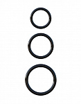 Набор эрекционных колец Silicone 3-Ring Stamina Set
