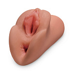 Двойной реалистичный мастурбатор вагина-анус PDX Plus Perfect Pussy Double Stroker Tan