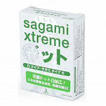 Тонкие цветные рельефные презервативы Sagami Xtreme Type E, 3 шт
