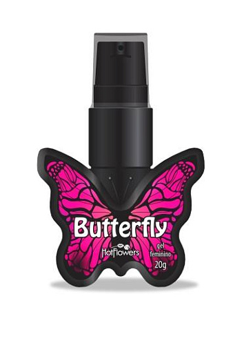 Съедобный жидкий вибратор для клитора со вкусом вишни HotFlowers Butterfly, 25 г
