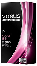 Тонкие презервативы VITALIS Super Thin, 12 шт