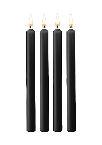 Набор БДСМ-свечей Teasing Wax Candles, черный