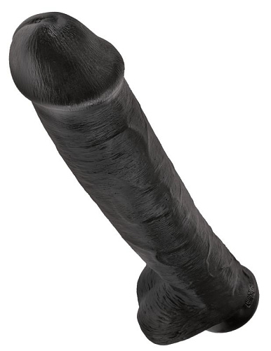 Фаллоимитатор на присоске Pipedream King Cock with Balls 15, 40 см, черный
