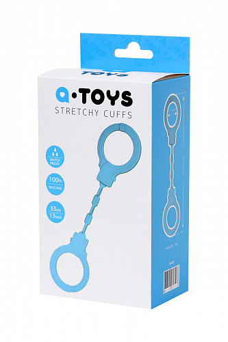 Силиконовые наручники A-Toys Celet, голубые