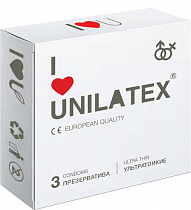 Ультратонкие презервативы Unilatex Ultrathin, 3 шт