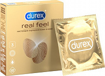 Классические презервативы из синтетического латекса Durex Real Feel, 3 шт