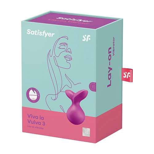 Мини-вибратор для клитора Satisfyer Viva la Vulva 3, фиолетовый