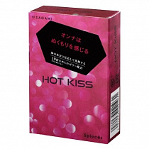 Тонкие презервативы с разогревающей смазкой Sagami Hot Kiss, 5 шт