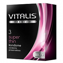 Тонкие презервативы VITALIS Super Thin, 3 шт