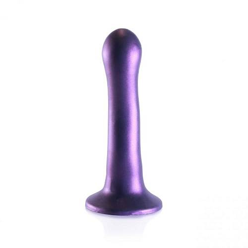 Фаллоимитатор для точки G на присоске Ouch! Ultra Soft, 18 см, фиолетовый