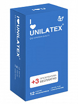 Классические презервативы Unilatex Natural Plain, 12 шт