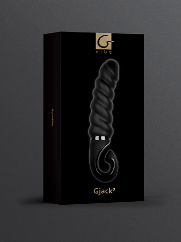 Анатомический витой вибратор для точки G Gvibe Gjack 2, черный