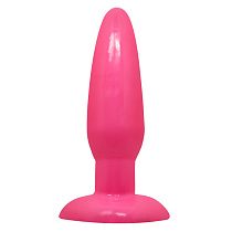 Анальная пробка большая Baile Butt Plug, диам. 3 см, розовая